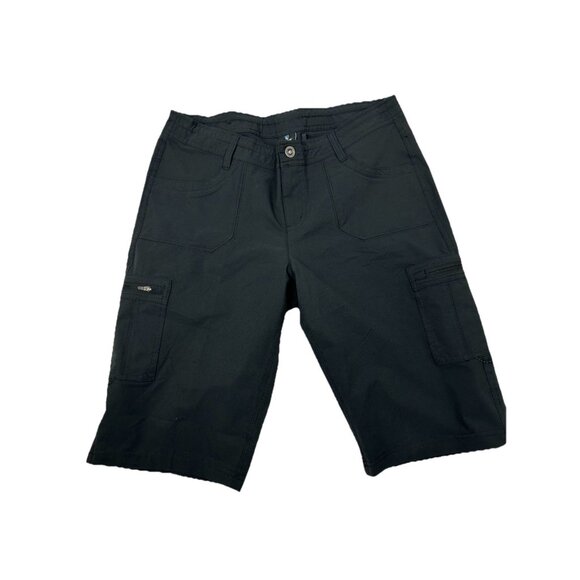 Kuhl Pants - Kuhl Horizn Recco Shorts Black Stretch Ripstop Outdoor Hiking Cargo Women's 12